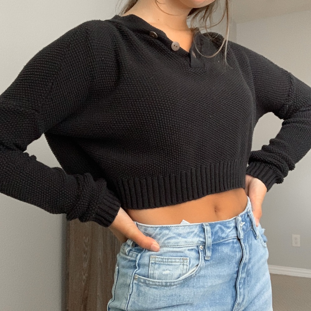 LA HEARTS knitted sweater - black